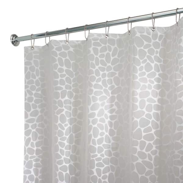 interDesign Pebblz Shower Curtain in White