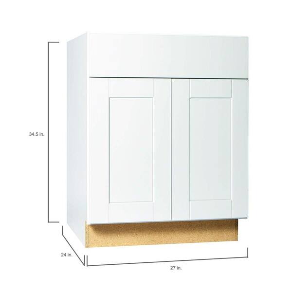 home depot kitchen cabinets hton bay shaker assembled 27x34 5x24 in base kitchen cabinet with bearing drawer glides in satin white home depot kitchen cabinets hton bay shaker assembled 27x34 5x24 in base kitchen cabinet with bearing drawer glides in satin white