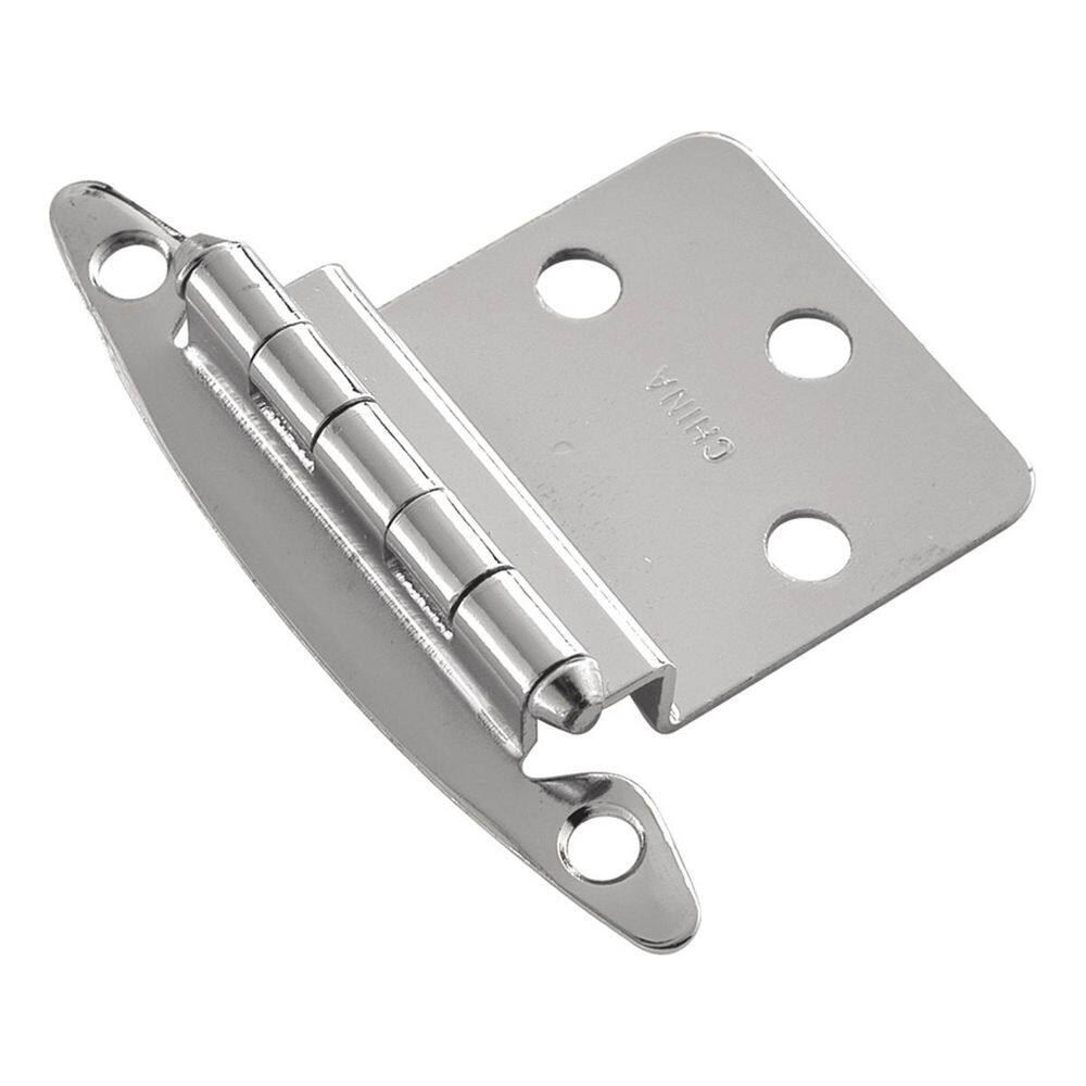 Hinge 3/8 in. Inset Variable Overlay Face Frame Free-Swinging Chrome Cabinet Hinge (5-Pairs) price history on PriceWatchPro