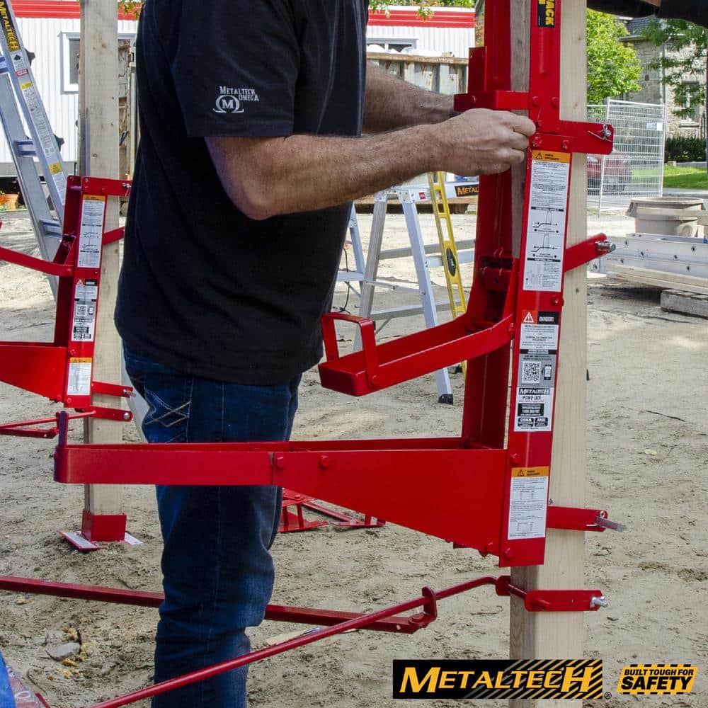 Red Steel Adjustable Pump Jack for Scaffolding