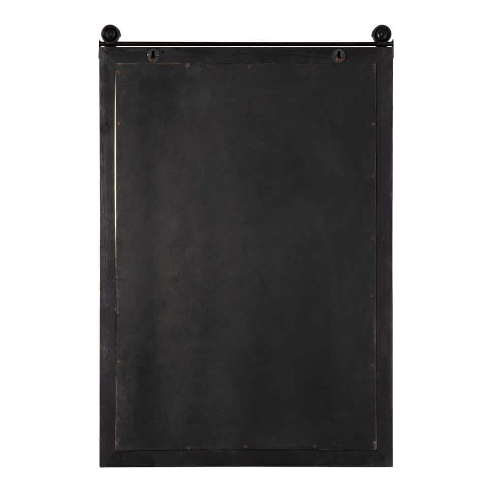 Rustic Brown Medium Wood and Steel Magnetic Memo Board