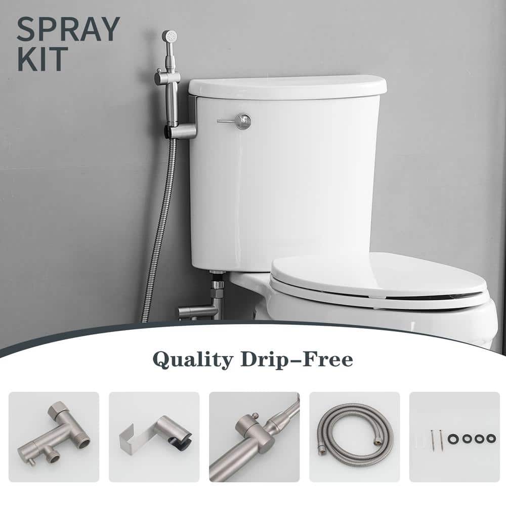 Brushed Nickel Handheld Bidet Sprayer with Adjustable Water Pressure