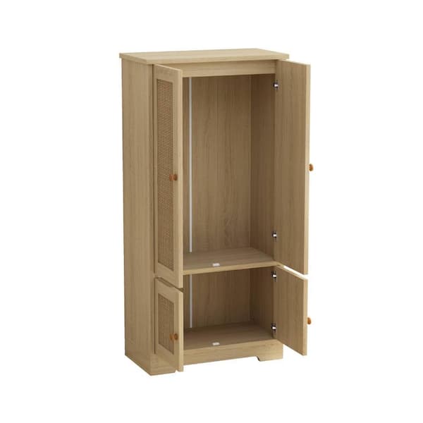Unbranded 22.83 in. W x 12.2 in. D x 47.44 in. H Bathroom Beige Linen Cabinet