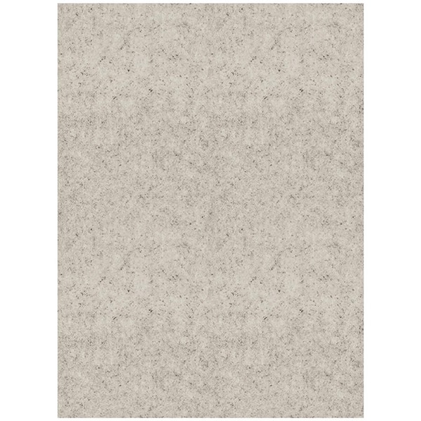 Ottomanson Premium Absorbent Non-Slip Rug Pad, Spill Protection and Floor Safety 7 ft. X 8 ft. Polyester Garage Flooring, Beige