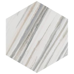 Flow Hex Grey 8-5/8 in. x 9-7/8 in. Porcelain Floor and Wall Tile (11.5 sq. ft./Case)