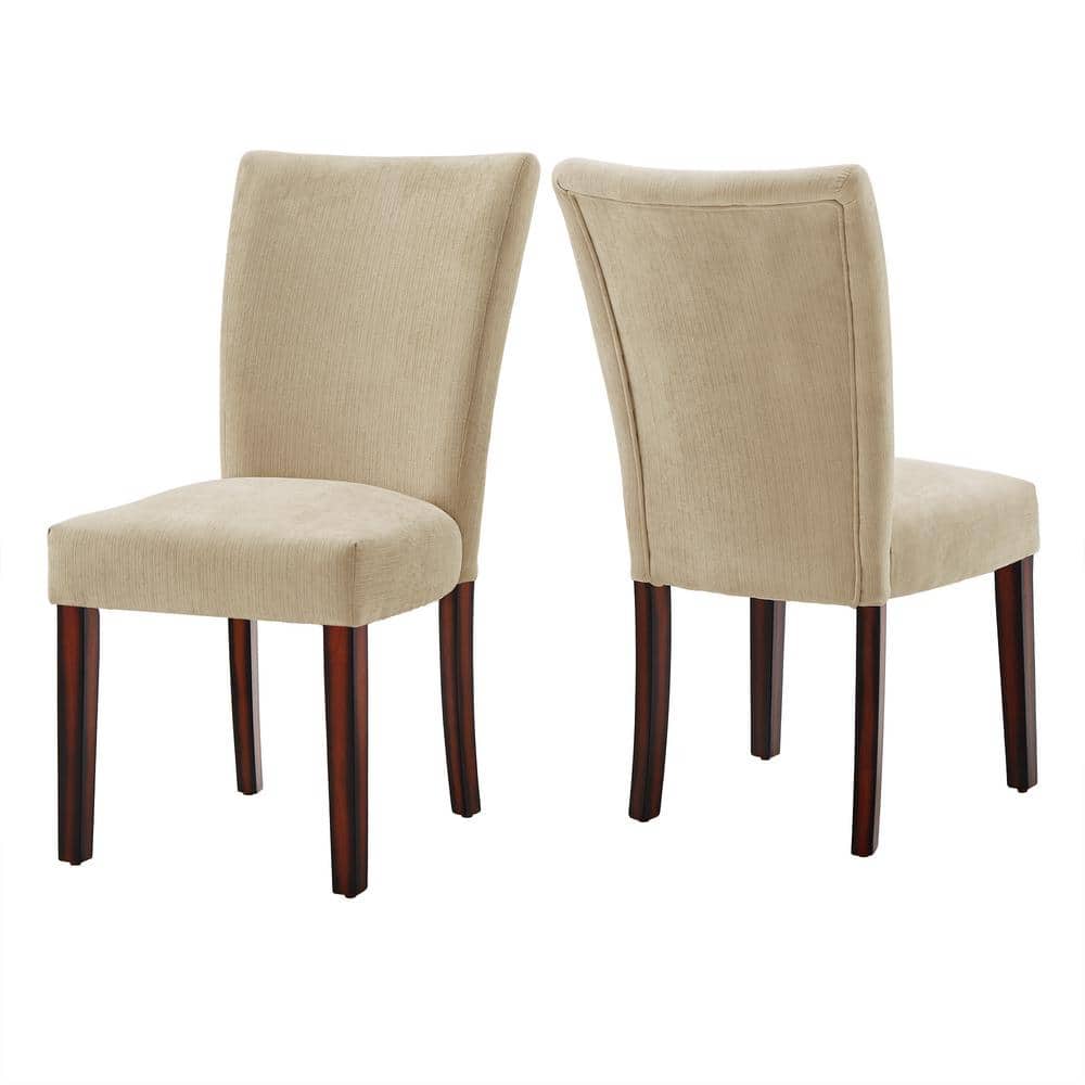 HomeSullivan Espresso Camel Chenille Parson Chair (Set of 2) 40721CN05S ...