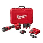 M18 18V Lithium-Ion Cordless Short Throw Press Tool Kit with 3 PEX Crimp Jaws (2) 2.0 Ah Batteries and Charger