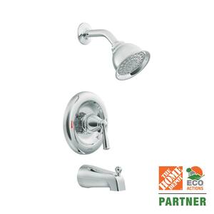 Banbury Single-Handle 1-Spray 1.75 GPM Tub and Shower Faucet in Chrome (Valve Included)