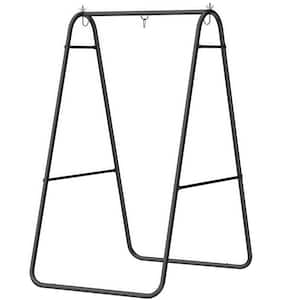 Black Egg Chair Stand,Hammock Chair Stand,Solid Steel A-Frame Chair Stand(Only Chair Stand)