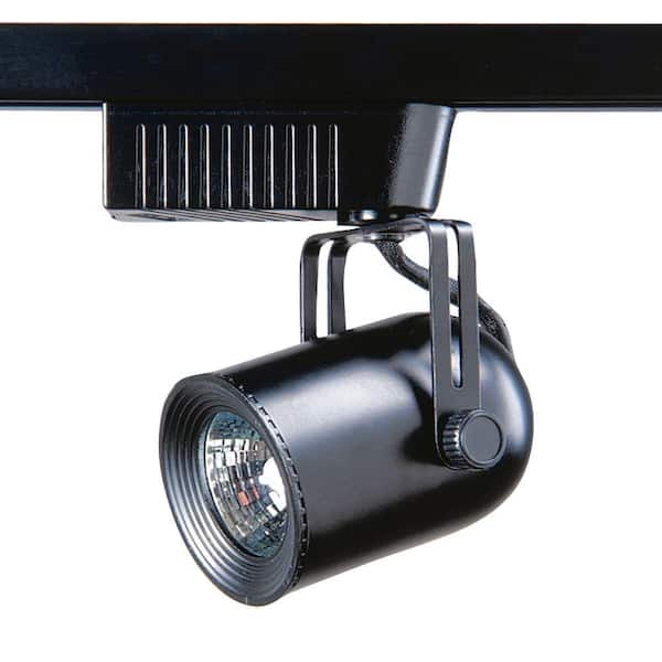 Designers Choice Collection 101 Series Low-Voltage MR16 Black Round Back Track Lighting Fixture