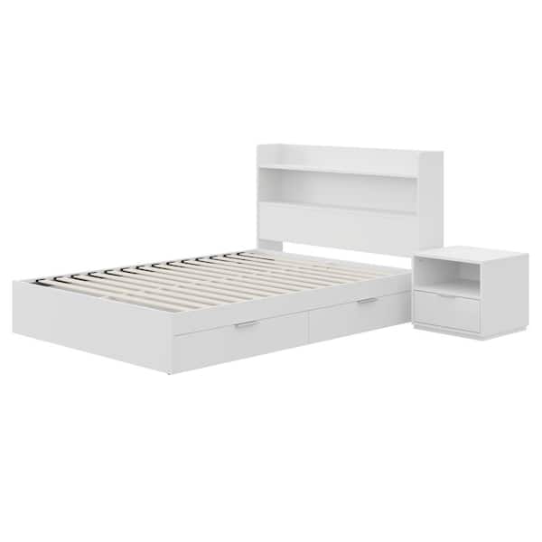 Hunter 3-Piece White Full Size Bedroom Set