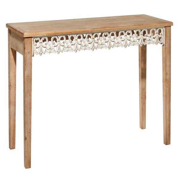 Litton Lane Brown Farmhouse Console Table, 40 in. x 16 in. x 32 in