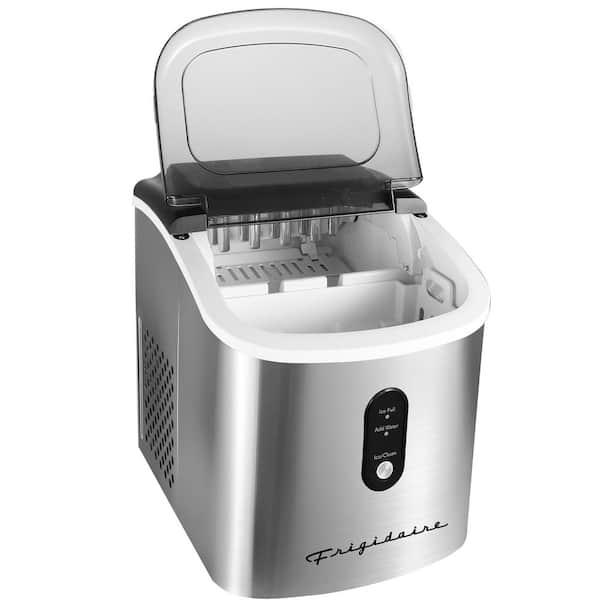 26 lb. Freestanding Ice Maker in Stainless Steel