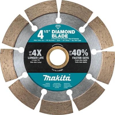 Makita 4.5 in. Turbo Rim Diamond Blade for General Purpose B-69696