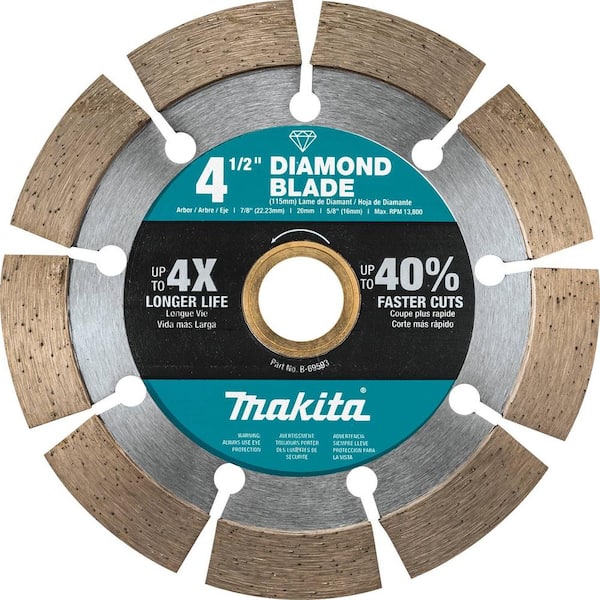 Makita 4.5 in. Segmented Rim Diamond Blade for General Purpose