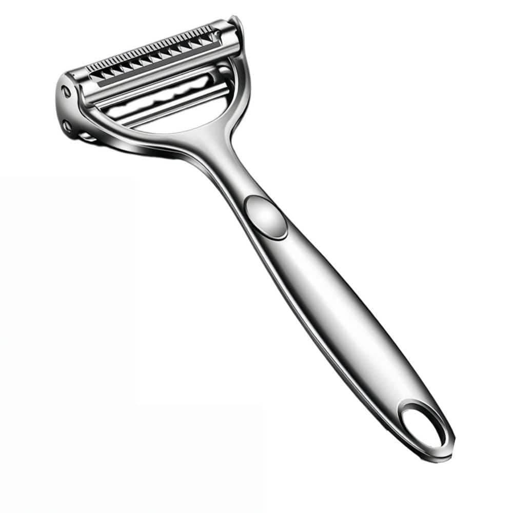 Numhew Stainless Steel 2‑in‑1 Vegetable Julienne Peeler with Non