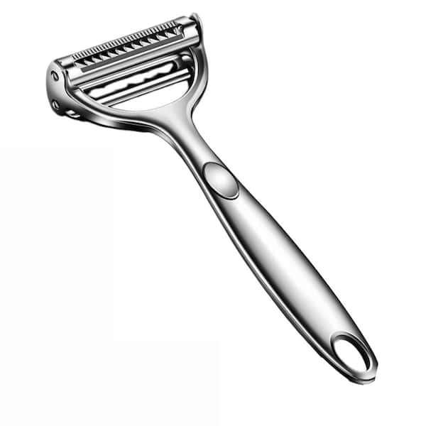 Numhew Stainless Steel 2‑in‑1 Vegetable Julienne Peeler with Non