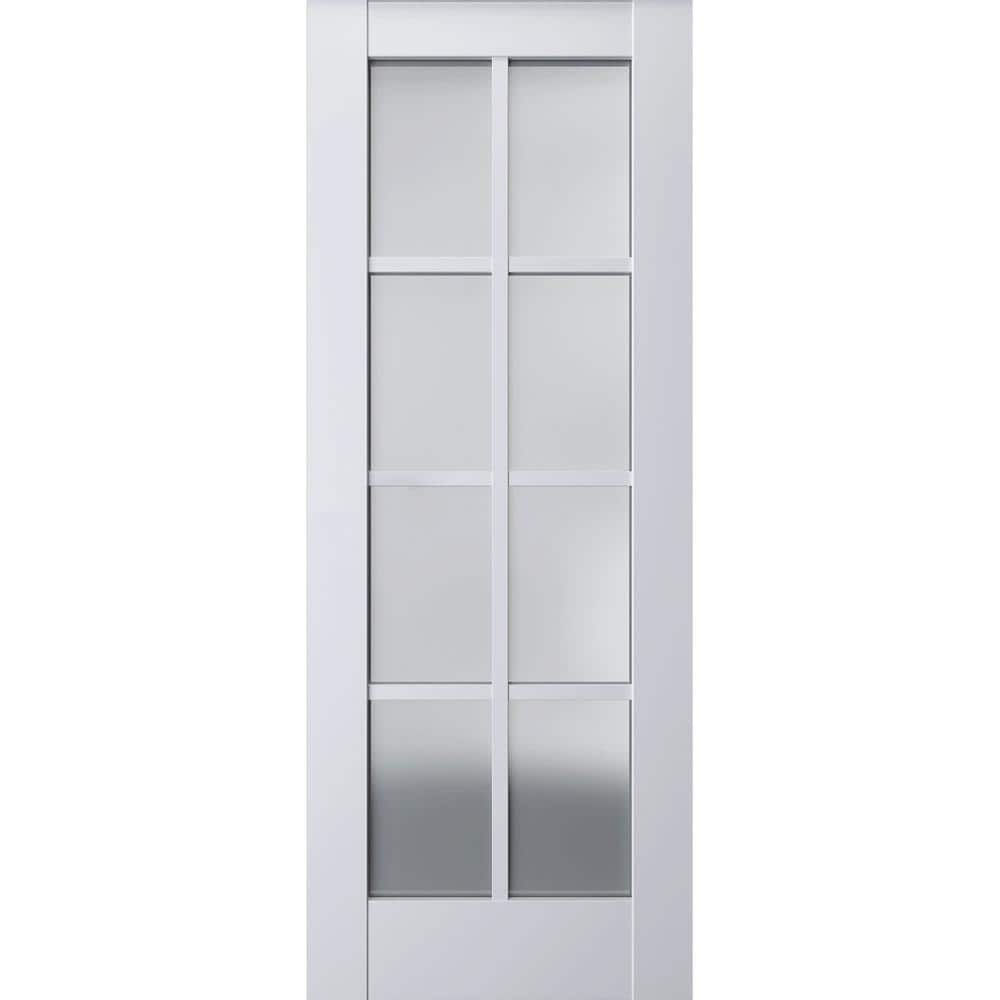 36 in. x 80 in. Solid Wood Frosted Glass White Interior Door Slab price history on PriceWatchPro