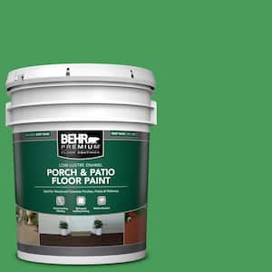 5 gal. #P400-6 Clover Patch Low-Lustre Enamel Interior/Exterior Porch and Patio Floor Paint