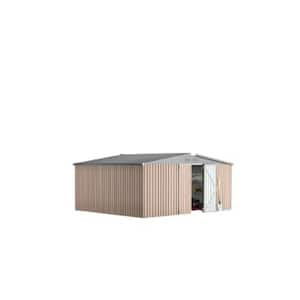 14 ft. W x 12 ft. D Metal Shed with Double Lockable Doors (168 Sq. Ft.)