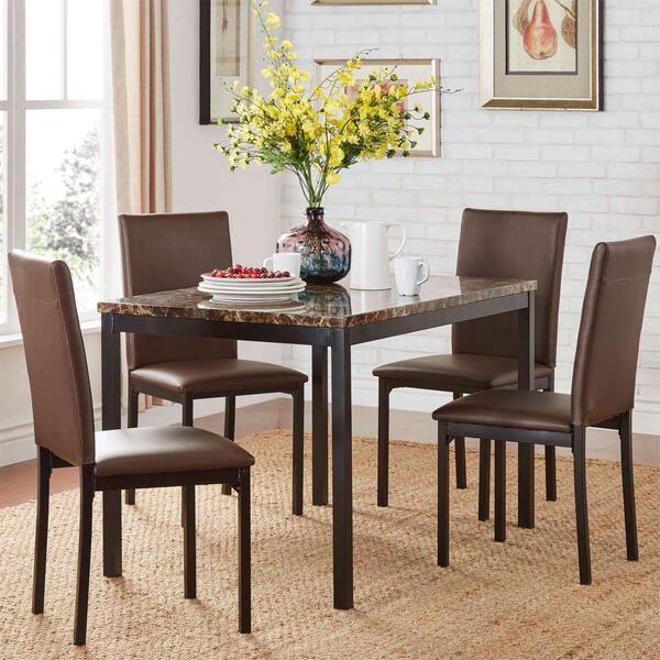 Brown Dining Set, Big Lots Dining Table Reviews