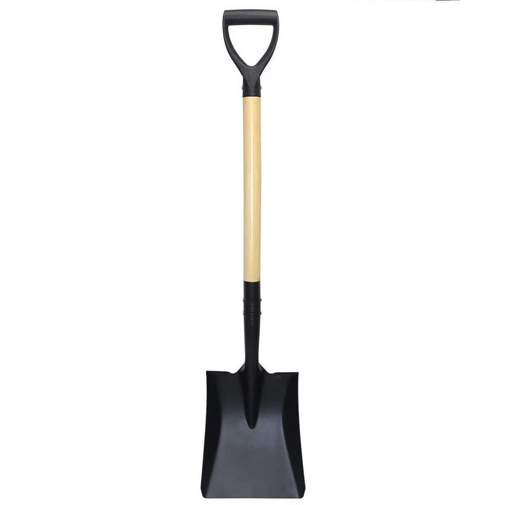 41 in. Wood Handle Square Shovel with D-Handle