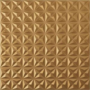 19-5/8"W x 19-5/8"H Coralie EnduraWall Decorative 3D Wall Panel, Gold (12-Pack for 32.04 Sq.Ft.)