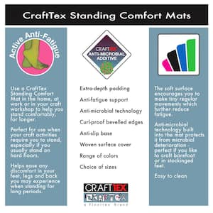 Gray Standing Comfort 20 in. x 32 in. Luxury Anti-Fatigue Mat
