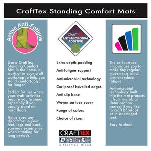 Red Standing Comfort 20 in. x 32 in. Luxury Anti-Fatigue Mat