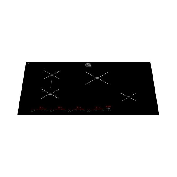Bertazzoni Professional Series 30" Induction Cooktop with 4 Heating Zones in Black Glass