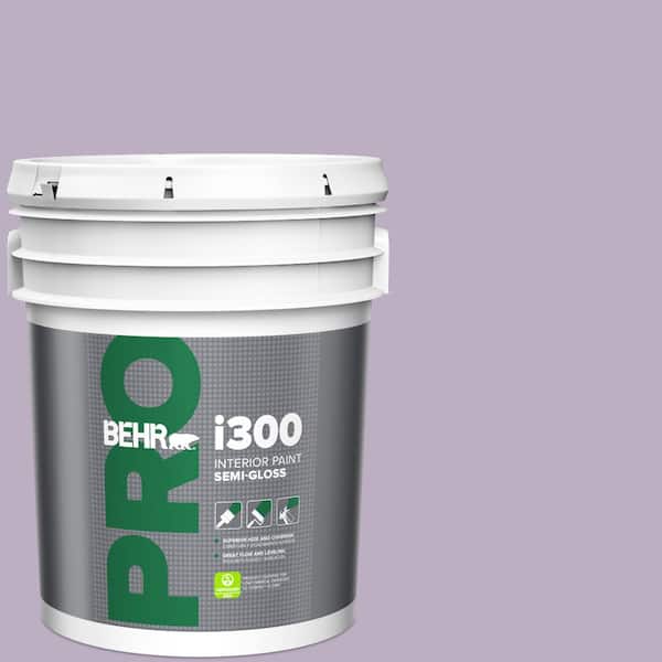 5 gal. #S100-3 Courtly Purple Semi-Gloss Interior Paint