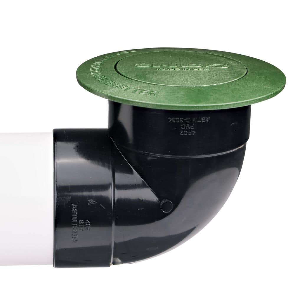 Buy Pop Up Drainage Emitter With Elbow For 4 In Drain Pipes Green   Green Matte Nds Pop Up Emitters 422g 66 1000 