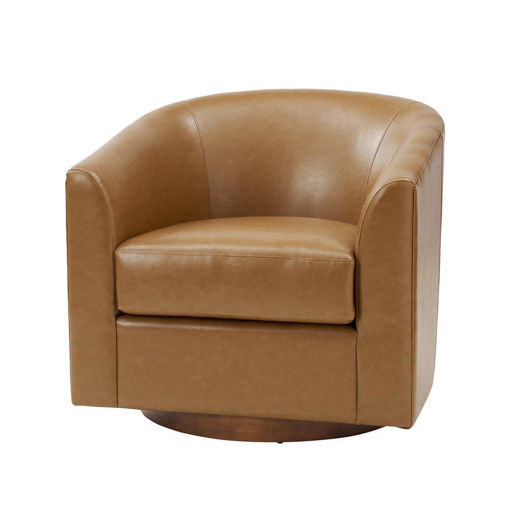 JAYDEN CREATION Meroy 30.5 in. Wide Camel Modern Swivel