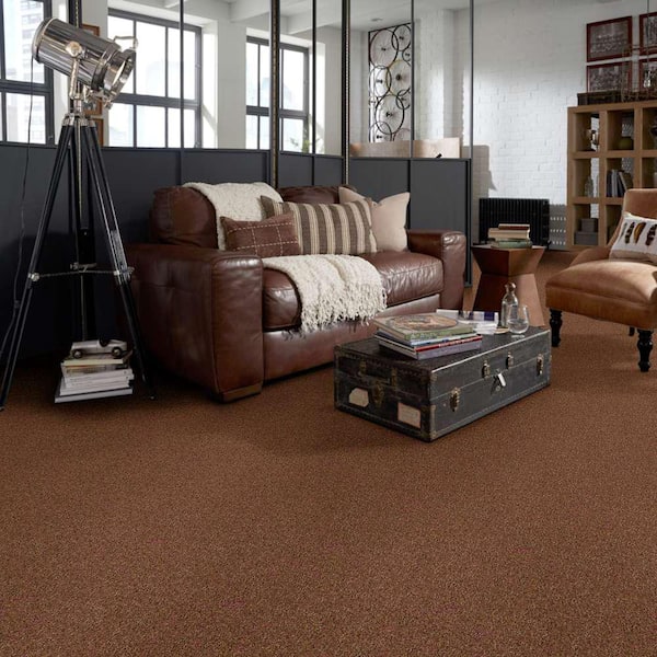 Brave Soul II - Satchel - Orange 44 oz. Polyester Texture Installed Carpet