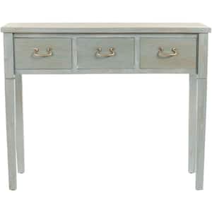 Cindy 40 in. French Gray Standard Rectangle Wood Console Table with Drawers