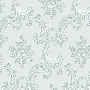 Rachel Ashwell Boudoir Beauty Blue Wallpaper Sample
