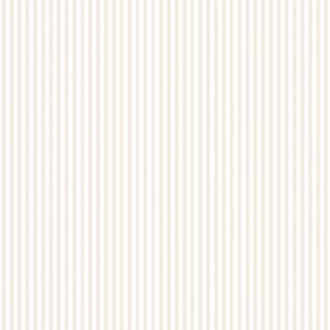 Smart Stripes 3 Cream/White Shirt Stripe Matte Finish Non-Pasted Vinyl on Non-Woven Wallpaper Roll