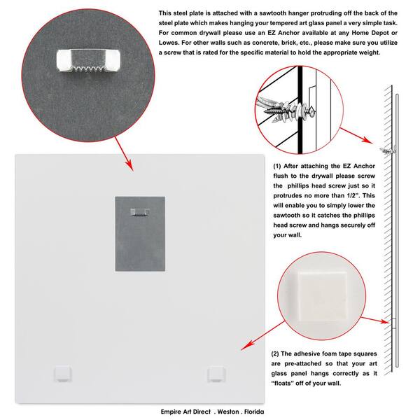 Empire Art Direct Powerful Quotes Silver Leaf Reverse Printed On Tempered Glass Polyptych Fantasy Wall Art 24 In X 24 In Each Piece Tms Ead3634 36 38 98 2424