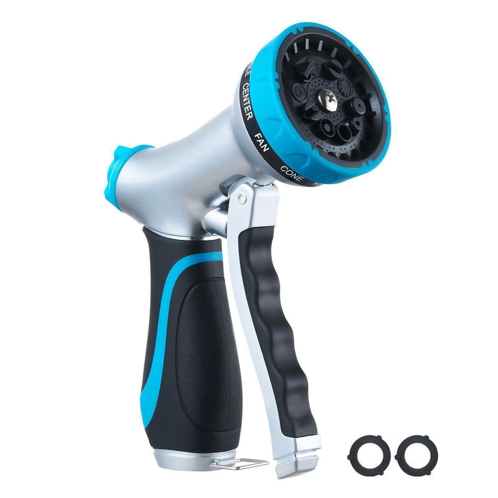 Siavonce 10-Spray Patterns Garden Hose Nozzle Sprayer for Watering and ...