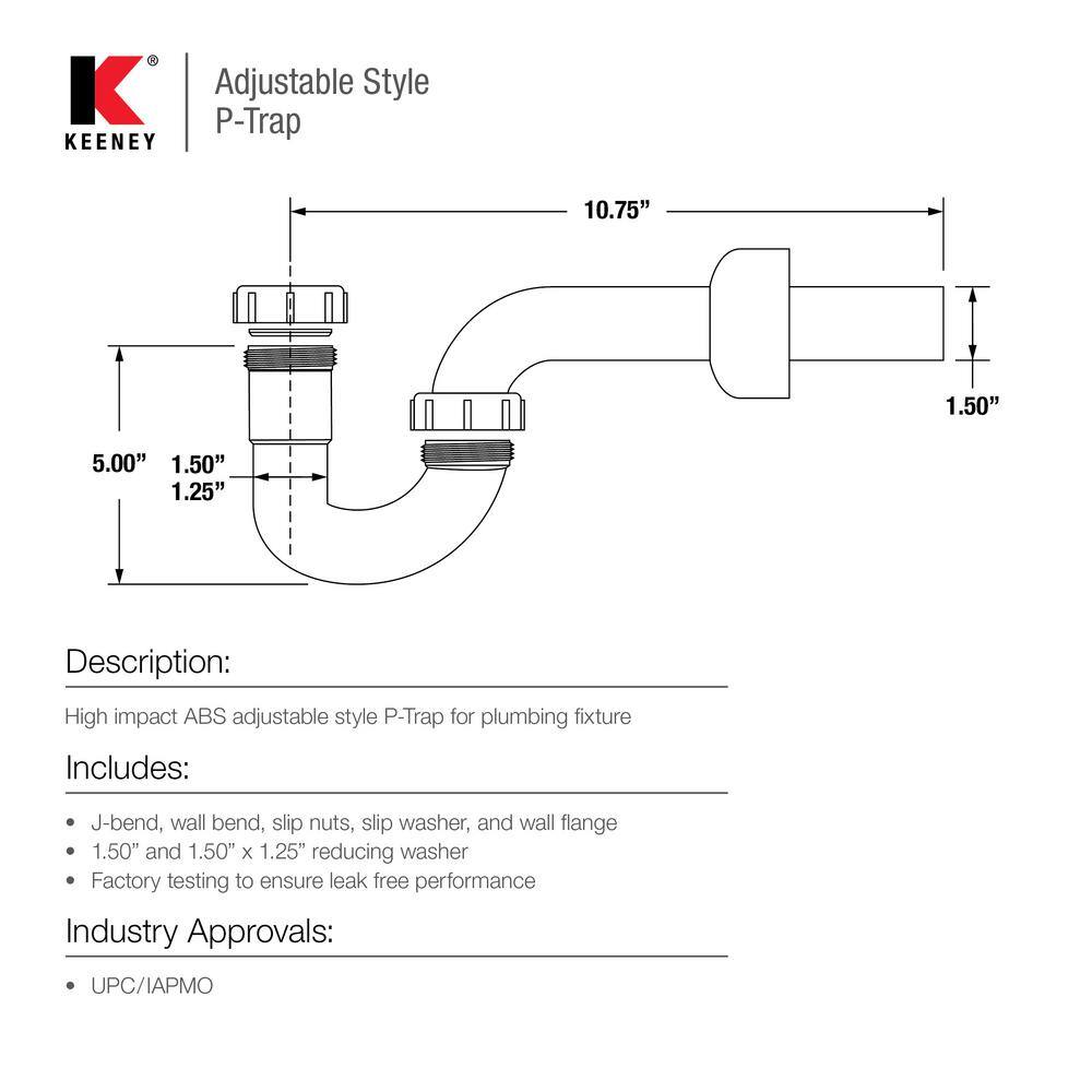 Polished Chrome 1-1/2 in. Slip Joint P-Trap
