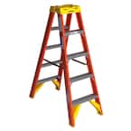 5 ft. Fiberglass Twin Step Ladder with 300 lb. Load Capacity Type IA Duty Rating