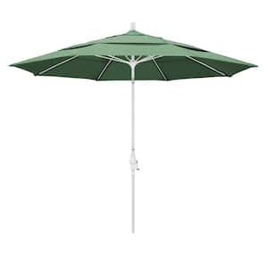 11 ft. Fiberglass Collar Tilt Double Vented Patio Umbrella in Spa Pacifica