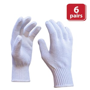 Heavy-Weight 7-Gauge Knit Gloves (6-Pair)