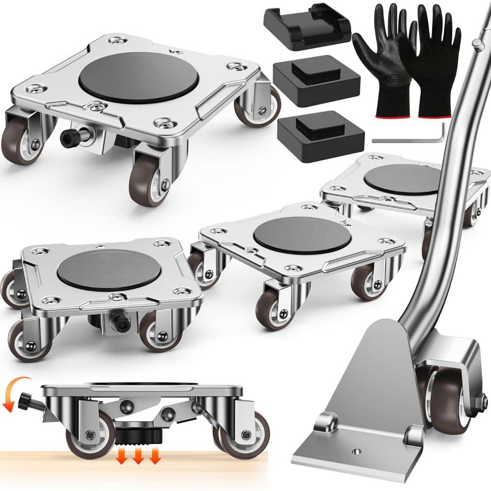 1100 lb. Furniture Dolly, Furniture Mover with Parking Function, Equipped w