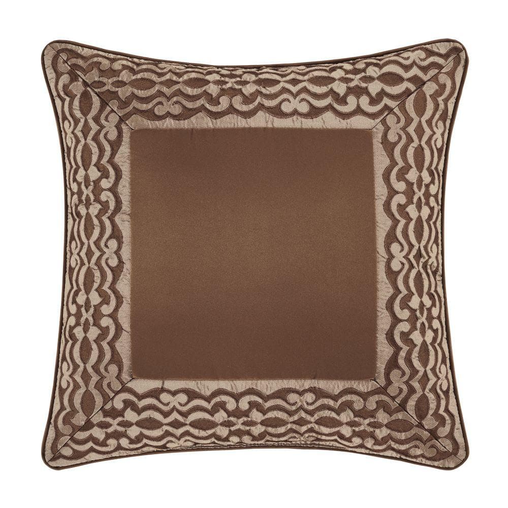 Seymour Copper Polyester 20 in. Square Decorative Throw Pillow 20 in. x 20 