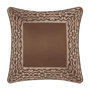Seymour Copper Polyester 20 in. Square Decorative Throw Pillow 20 in. x 20 in.