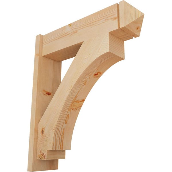 Ekena Millwork 8 in. x 32 in. x 28 in. Imperial Arts and Crafts Smooth Douglas Fir Outlooker