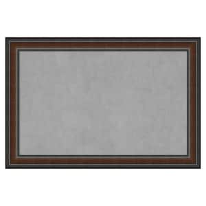 Cyprus Walnut 37 in. x 25 in. Framed Magnetic Board