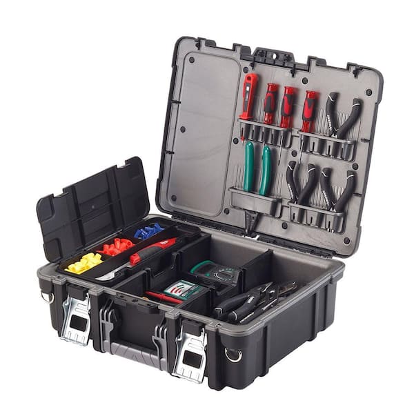 Husky - 15 in. Technician Tool Box in Black