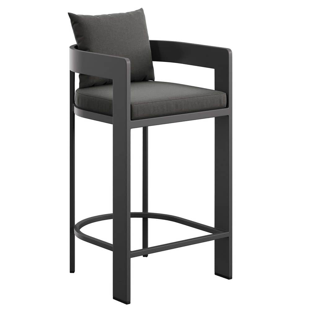 Tahoe Outdoor Patio Bar Height Chair In Charcoal price history on PriceWatchPro